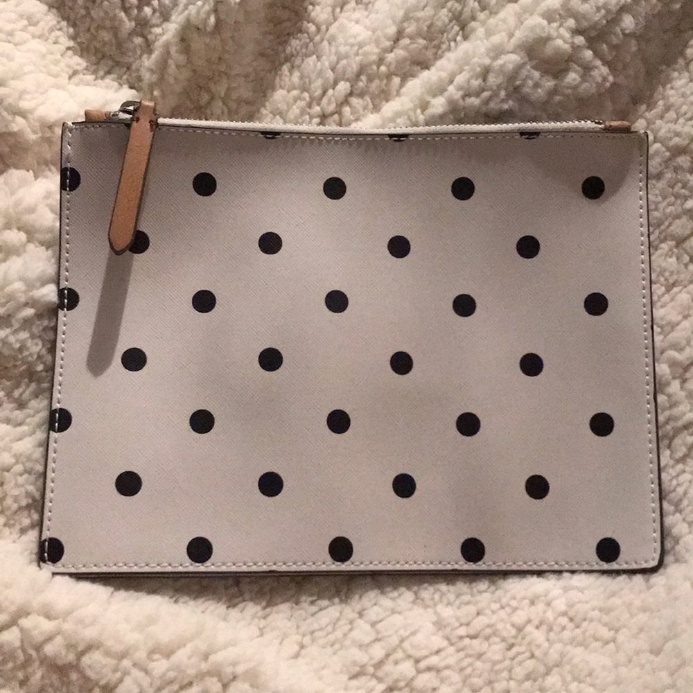 Banana Republic polka dot clutch, NWOT